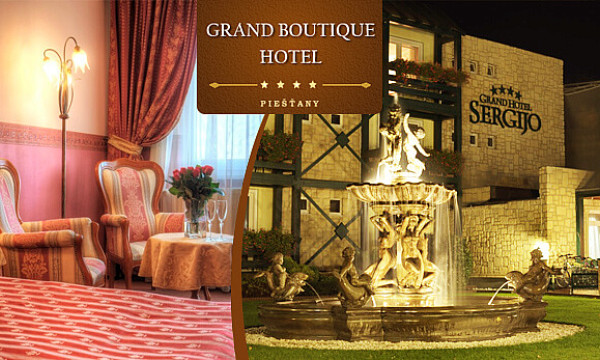 fotka zľavy ROMANTICKÝ POBYT so slávnostnou večerou a wellnes kupónomv luxusnom prostredí Grand Hotela Sergijo Residence**** superior